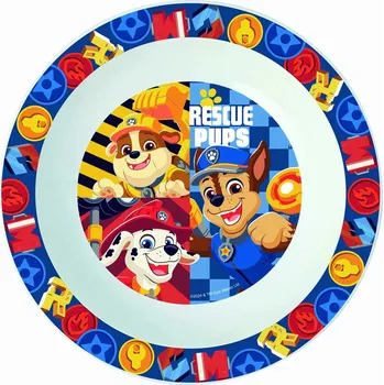 Talíř Tlapková patrola Hluboký talíř Miska 15 cm Dětský plastový