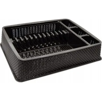 Odkapávač na nádobí ODKAPÁVAČ NA NÁDOBÍ ODKAPÁVAČ NA NÁDOBÍ A PŘÍBORY PLASTOVÝ ČERNÝ
