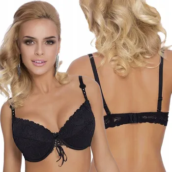 Podprsenka Černá push-up podprsenka Róża, velikost 70C