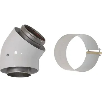 Kouřovod Vaillant Koleno odkouření 45°, Al, 80/125 mm, 303611-1