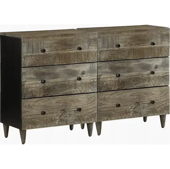 Komoda Komoda VidaXL 60 x 33,5 x 75 cm, odstíny šedé