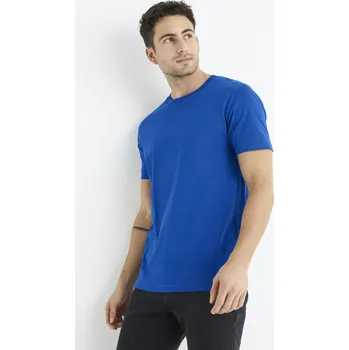 Pánské oblečení Celio Bavlněné tričko Tebase - Pánské Celio modrá 1836778