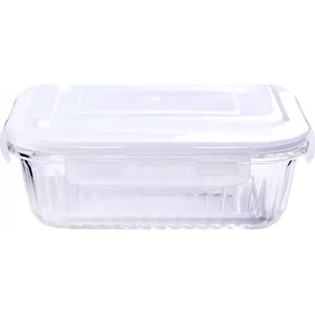 Skleněná zapékací miska s víkem KITCHISIMO 1000ml borosilikát