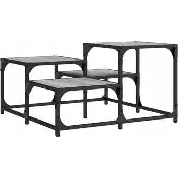 Konferenční stolek Konferenční stolek, šedý dub sonoma, 68x68x40 cm