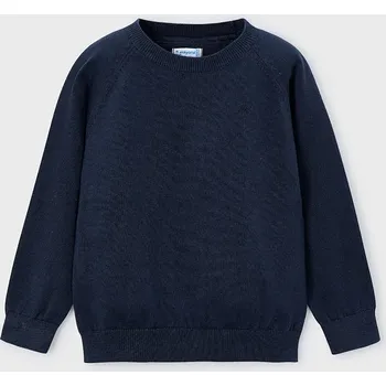 Dětská móda Dětský bavlněný svetr Mayoral 323.5A.Mini.9BYA námořnická modř 59X, vel. 122
