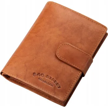 Peněženka BAG STREET peněženka z pravé kůže hnědá - muž