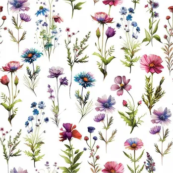 Látka na Závěsy Metráž – Polní Květiny 9192