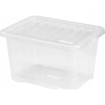 Úložný box Heidrun Quasar Transparentní úložný box 28L 43x33x26cm s víkem