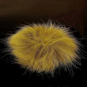 Ocas z polární lišky Hends Artic Fox Tail Large Olive