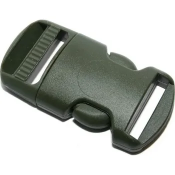 karabina Spona/přezka plastová kompletní 16 mm ZELENÁ