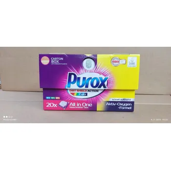 Přípravek na praní PUROX Kapsle na praní All in One Color 20 ks
