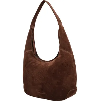 Kabelka BRAZOS 55x35x12cm, DARK BROWN, kožená kabelka Hide&Stitches