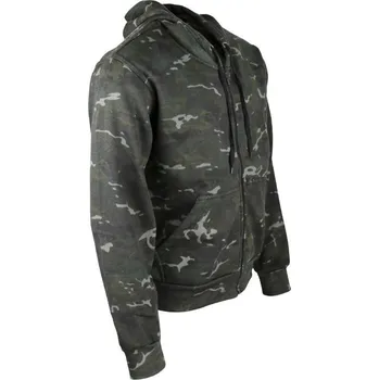 Pánské oblečení KOMBAT Mikina s kapucí a zipem BTP BLACK M BTP BLACK