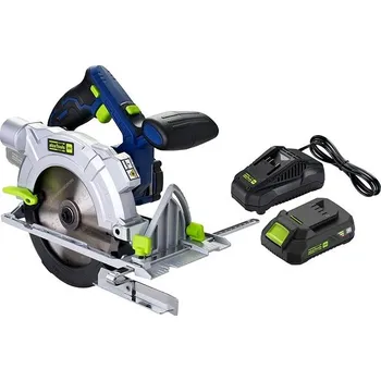 Okružní pila AlzaTools CCS20V BatteryONE 20V + 2,4A nabíječka + 2Ah baterie