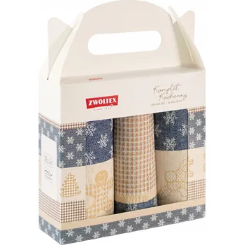 Utěrka Sada kuchyňských utěrek Zwoltex dárek dárek vánoční ciastgranbez