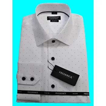 Pánská košile Pánská košile s dlouhým rukávem - střih SLIM - vzor F915 - 38