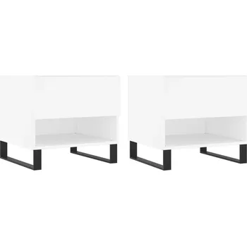 Konferenční stolek Konferenční stolek VidaXL obdélníkový 46 x 50 x 50 cm bílý