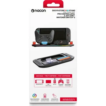 Herní ovladač RGB podstavec pro konzoli Switch 2 a její příslušenství