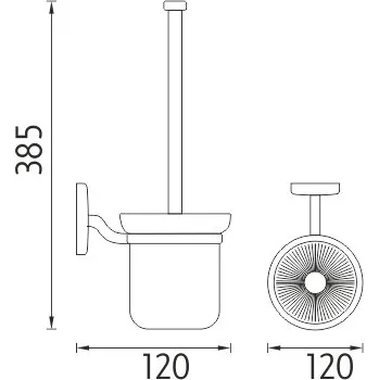 WC štětka Nimco WC kefa SI 7294C-26