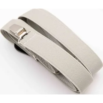 Kšandy Pánské šle - světle šedá - šířka 2,5 cm