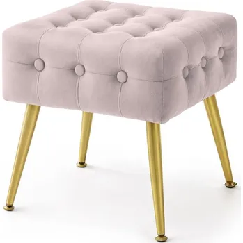 Taburet Taburetka QUADRA pudrově růžová