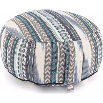 Polštář na meditaci Ethno Jacquard Bílý 32x17cm