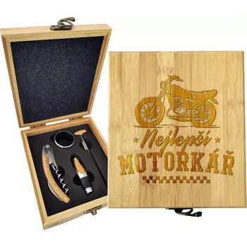 Víno Sablio Dárková sada na víno Nejlepší motorkář: 147×168×49 mm