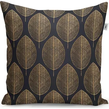 Polštář Sablio Polštář Zlaté listy - 50x50 cm