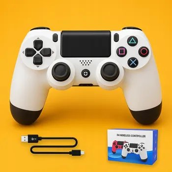 Gamepad Bezdrátový gamepad Gioteck VX4 Wireless Bílý pro PS4 a PC