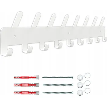 Věšák Šatní ramínko kovový Domer bílý