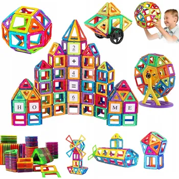 ostatní stavebnice STAVEBNICE HRAČKA MAGNETICKÉ KONSTRUKČNÍ PRO DĚTI 180PCS VYSOKÁ KVALITA
