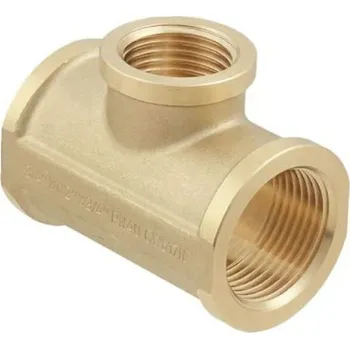 Fitinka T-kus mosazný reduk. 3/4" x 1/2" x 3/4" silnostěnný, RAFTEC