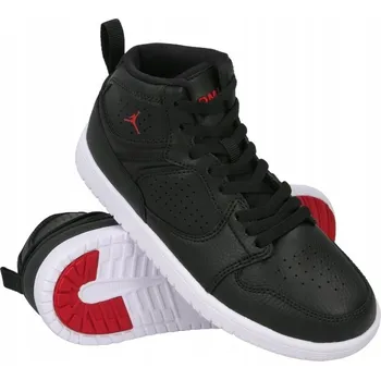 Dívčí tenisky Nike sportovní boty z přírodní kůže černé barvy velikost 28