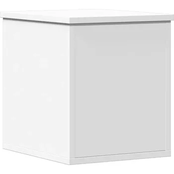 Úložný box Truhla, bílá, 30x35x35 cm, dřevěný kompozitní materiál