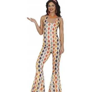Karnevalový kostým Kostým dámský Disco Girl Flower Power Hippie 70. léta M