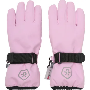 Dívčí lyžařské rukavice COLOR KIDS-Gloves - Waterproof-4213-Bonbon Růžová 116/128