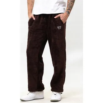 TEPLÁKY SHERPA BAGGY Pánské HNĚDÉ Jigga Teddy MALÁ KORUNKA M