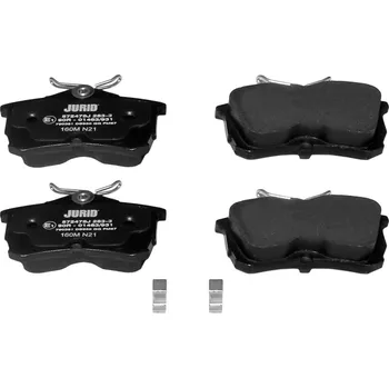 Brzdová destička Sada brzdových destiček, kotoučová brzda JURID 572478J