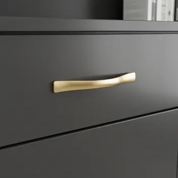 Nábytkové kování Interex design Úchytka NICOLA / Zlatá matná 160 mm