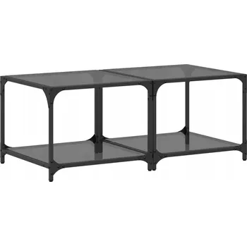 Konferenční stolek Kávový stolek VidaXL čtvercový 50 x 40 x 50 cm černý