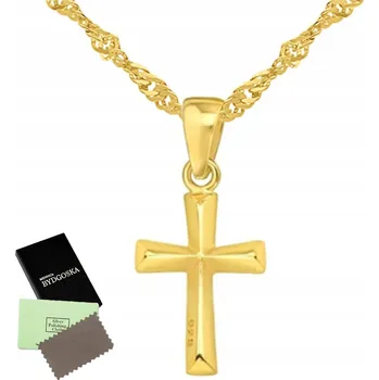 Náhrdelník STŘÍBRNÝ NÁHRDELNÍK S KŘÍŽKEM A ŘETÍZEK S PŘÍVĚSKEM