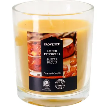 Svíčka Vonná svíčka ve skle PROVENCE 20 hodin jantar a pačuli