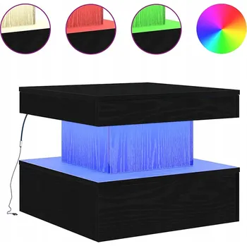 Konferenční stolek Konferenční stolek VidaXL čtvercový 50 x 50 x 40 cm černý