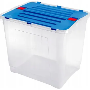 Úložný box Krabice s víkem v odstínech modré