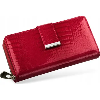 Jennifer Jones peněženka z pravé kůže červená - dámská