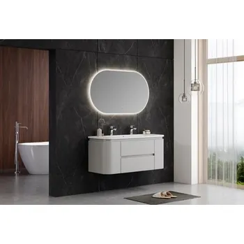 Koupelnový nábytek Koupelnová skříňka s umyvadlem Naturel Shelley 119x50x45 cm bílá mat SHELLEY120W