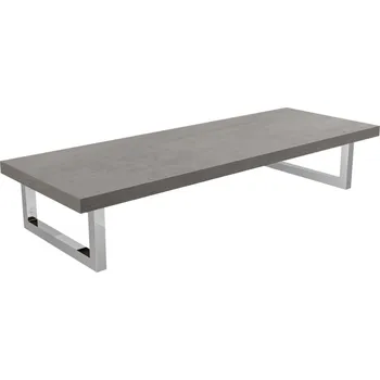 Deska pod umyvadlo CERANO - Koupelnová deska pod umyvadlo Navira - 36 mm + konzole pod desku - betonově šedá - 80 cm