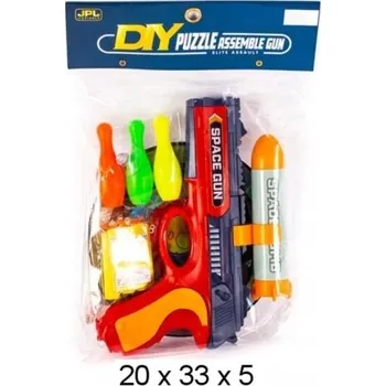 Dětská zbraň PISTOLE NA ŠIPKY PRO DĚTI PUŠKA + TERČ PŘÍSLUŠENSTVÍ KE HŘE