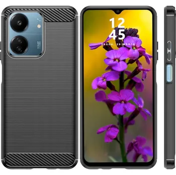 Pouzdro na mobilní telefon Zadní Kryt RCBR pro Poco C65 4G / Redmi 13C 4G CARBON CASE černý