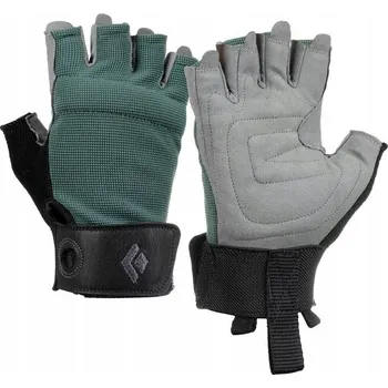 Rukavice DÁMSKÉ RUKAVICE BEZ PRSTŮ CRAG 1/2 FINGER BLACK DIAMOND XS